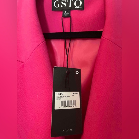GSTQ Full Court Blazer in Pink Lux NWT size XL - Picture 2 of 11